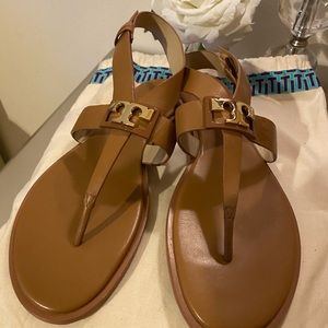 Tory Burch leather brown sandals